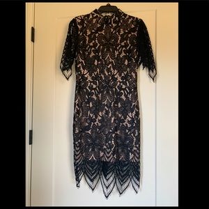 Black Lace Short Dress